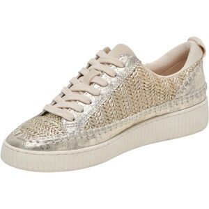 Dolce Vita Women’s Nicona Sneaker – Gold Woven – Size 13
